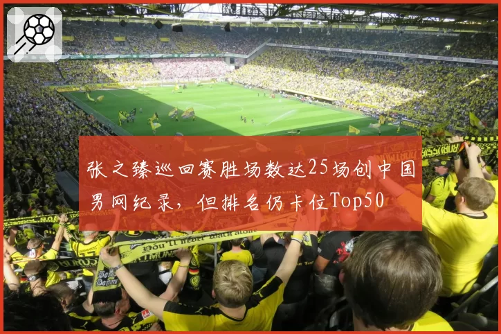 张之臻巡回赛胜场数达25场创中国男网纪录，但排名仍卡位Top50